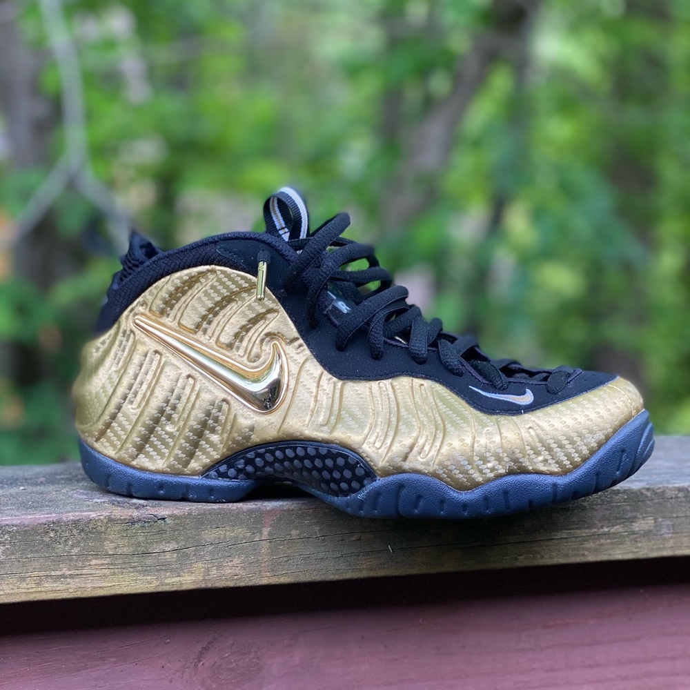 Nike foamposite pro metallic gold